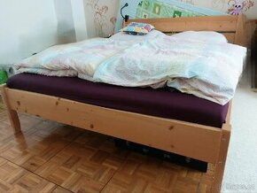postel masiv borovice 160
