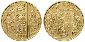Zlatá mince 5000 Kč Olomouc