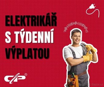Elektrikář - týdenní výplata - až 3 800 EUR měsíčně