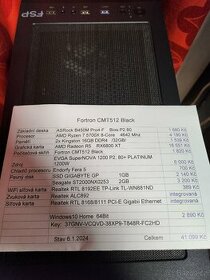Prodám herní PC Forton CMT512 BLACK