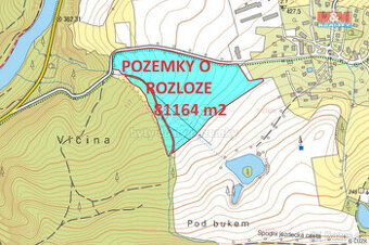 Prodej pole, 81164 m², Šemnice - Sedlečko