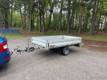 ✅Bržděný přívěs Humbaur 1200 kg, 140x230 cm, nová stk