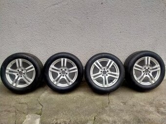 Alu kola originál Mercedes, 7,5J x18, 5x112,ET 53,Letní pneu