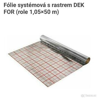 Folie systemova pod podlahove vytapeni