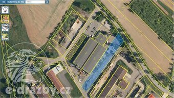 Stavební pozemek 2172 m2 určený pro komerční výstavbu, obec