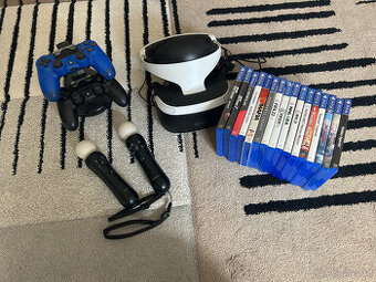 Playstation 4 + VR + MOVE ovladče