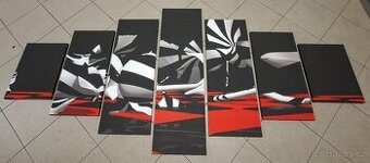 Nastenny 7 dilny obraz 210 x 100 ruze
