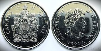 50 centů Kanada 2023 Alžběta II.