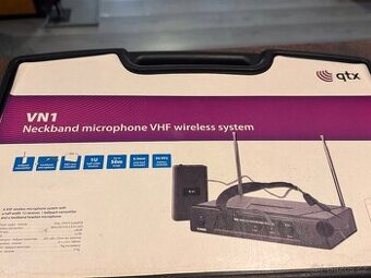 QTX VN1 – bezdrátový mikrofonní set (náhlavní mikrofon + při