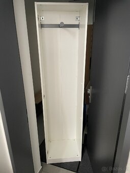 IKEA PAX / skříň s dveřmi bílá - 201 cm x 50 x 35 cm
