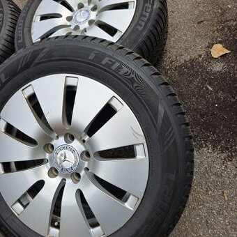 16" alu 5x112 se zimními pneu Laufenn 205/60R16 vzorek 85%