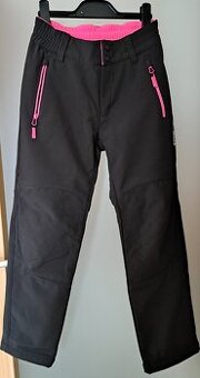 NOVÉ dívčí softshellové kalhoty LEWRO ORES, vel. 140/146