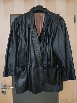 VINTAGE DÁMSKÉ KOŽENÉ SAKO