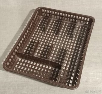 příborník organizér na příbory hnědý