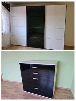 Prodám pouze luxusní černou komodu vysoký lesk 103x100