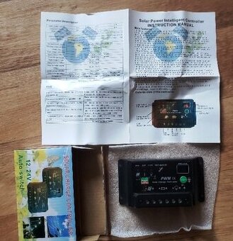 Solární regulátor 20A nabíjení s LED displejem 12V24V Auto