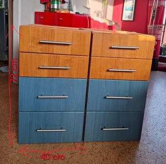 šuplíky z rušené kuch. linky