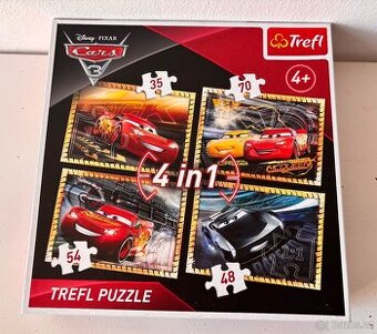 Puzzle Cars 3, 4 v 1, Trefl