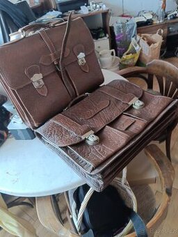 Staré kožené tašky - 1