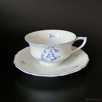 Starožitný šálek s podšálkem 150ml, Bohemia Nová Role