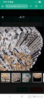 Křišťálový lustr Led