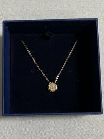 Swarovski náhrdelník bolt micro rose gold