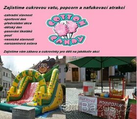 Pronájem atrakcí,skákací hrad,nafukovací skluzavka,jumping