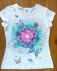 Dámské tričko, triko mandala - nové