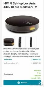 Arris IPTV set-top box VIP 4302 BT