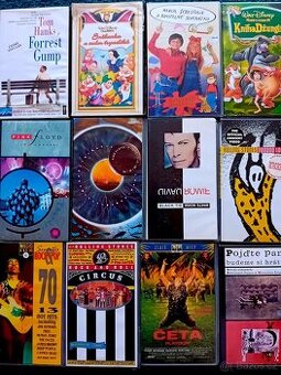 Originální VHS kazety (celkem 96)