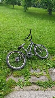 BMX kolo custom, černo stříbrné 20"