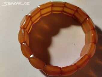 Jantarový náramek na gumičce - 1