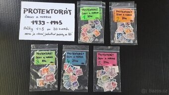 Poštovní známky  Protektorát Čechy a Morava 1939÷1945 viz.fo