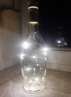 Svítící láhve - dekorace , Vánoce, dárek - 1