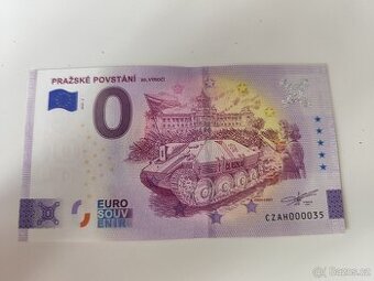 0 Euro souvenir - Pražské povstání - 80. výročí , číslo 35 