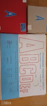 Za vše 49,-3sady nepoužité retro písmena a číslice - 1