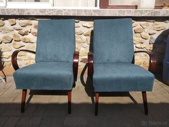 Retro křesla J.Šmídek,top stav.