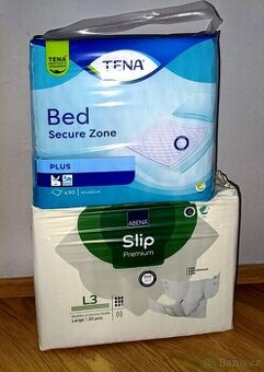 Absorpční podložka Tena 7x+10x jednorázové plenky Abena