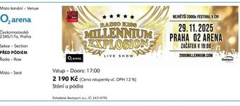 Kiss party lístky pod pódium 2x