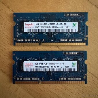 Hynix 2GB KIT (2x1GB) DDR3-1333 MHz SO‑DIMM