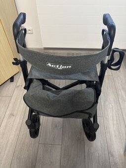 PRODÁM chodítko čtyřkolové skládací ACTION černé