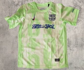 dres Yamal FC Barcelona green Cactus Jack by Travis Scott