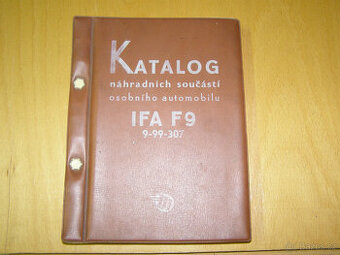 Prodám katalog náhradních dílů IFA F9