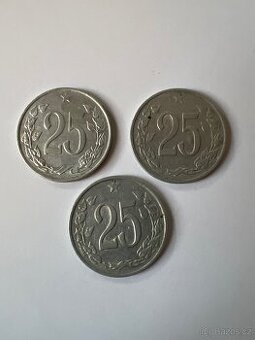 Vzácnější 25 haléře 1963 top stav
