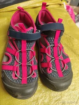 Sandály Quechua šedá s tmavě růžovou 35