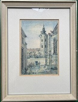 obraz Bílá věž (klášterní) Č. Budějovice