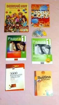 6 x Učebnice Ruštiny Ruský jazyk, hry atd.