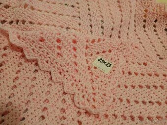 Dětská háčkovaná dečka a 2x body NOVÉ