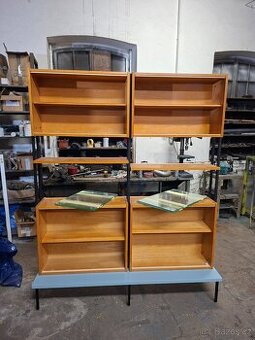 Retro obývací stěna / knihovna 60. léta