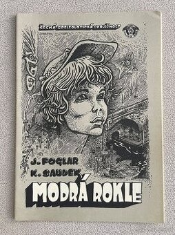 Komix Modrá rokle první vydání r. 1984 (Foglar, Saudek)